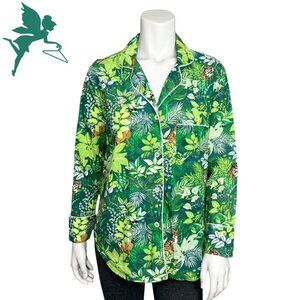 PRINTFRESH Tropical Oasis Cotton Leopard and Jungle Print Pajama Top